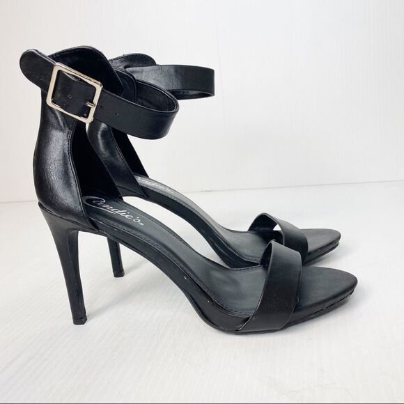 Candie’s Open Toe Ankle Strap Heels 8.5 - Picture 3 of 6